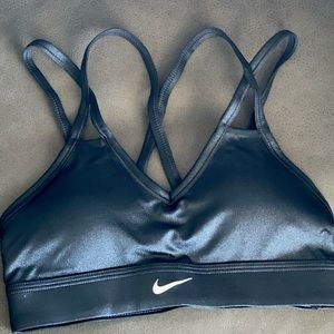 Nike Black Shimmery Xtra Small Womens Sports Bra